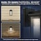 Luxrite Dusk to Dawn Outdoor LED Wall Lantern Bubble Glass 3CCT 3000K-5000K IP54 12W Black Aluminum, 2PK LR40306-2PK - alternate 7